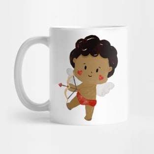 Cute Brown Valentines day Angel Cupid Mug